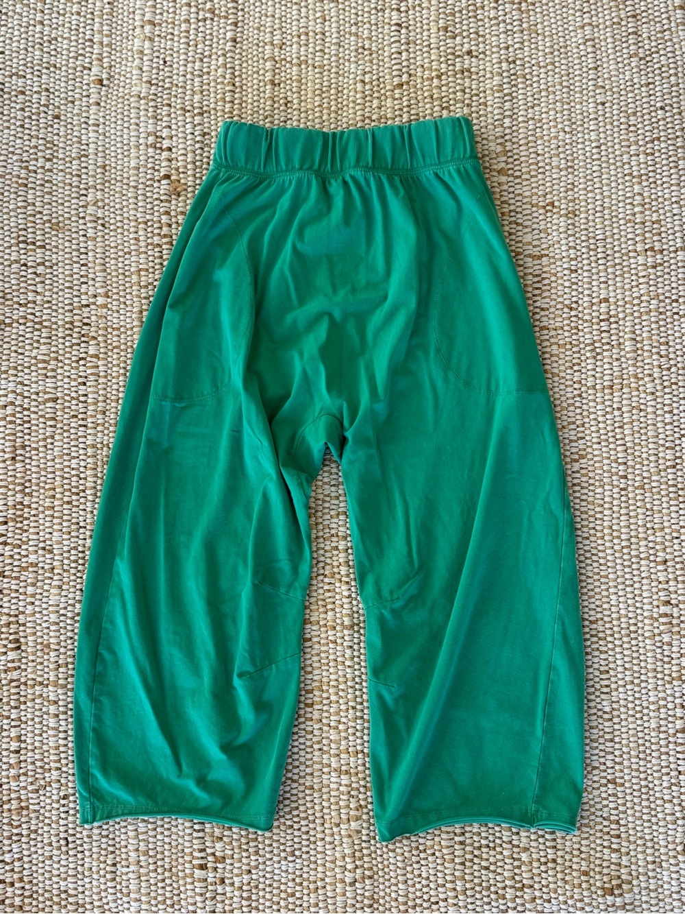 Free People Hot Shot Relaxed Wide Barrel Leg Pants Size XS in Green Sheen - Picture 4 of 12